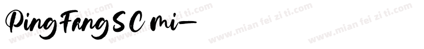 PingFangSC mi字体转换